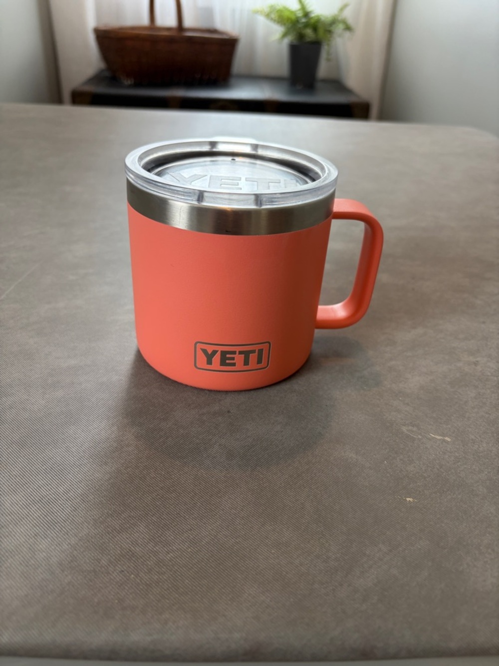 Yeti 14oz Coral Travel Mug with Handle